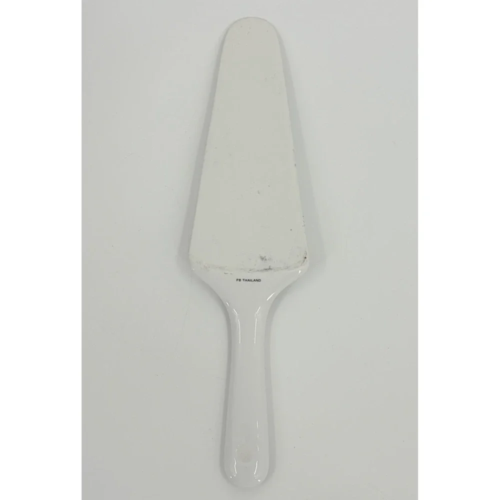 Pottery Barn Rudolph Reindeer Pie Cake Server Spatula Christmas Porcelain